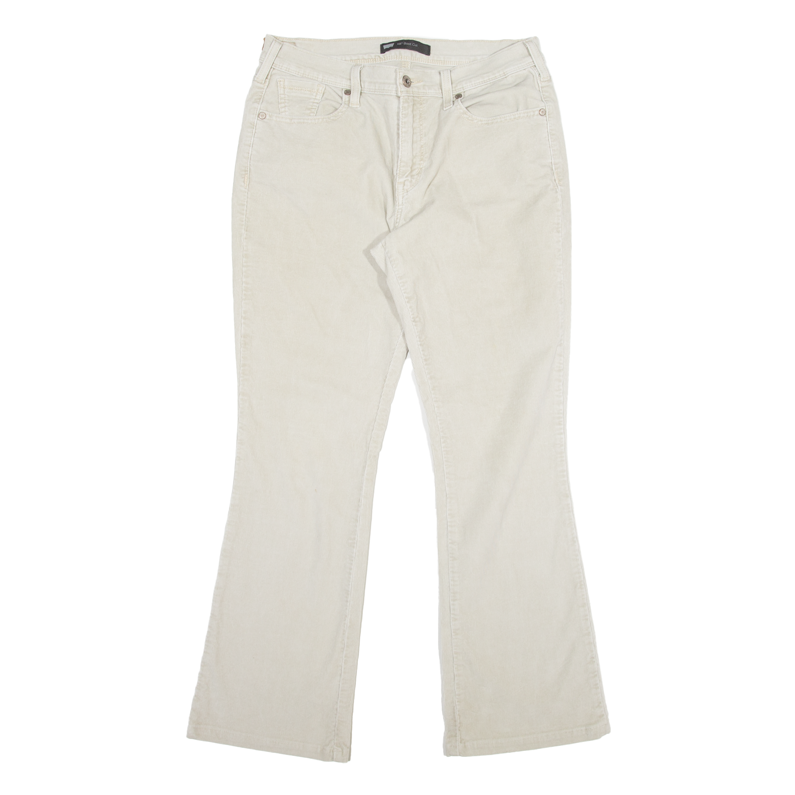 River Island tapered corduroy trousers in cream | ASOS