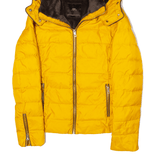 ZARA Basic Puffer Jacket Yellow Womens XS