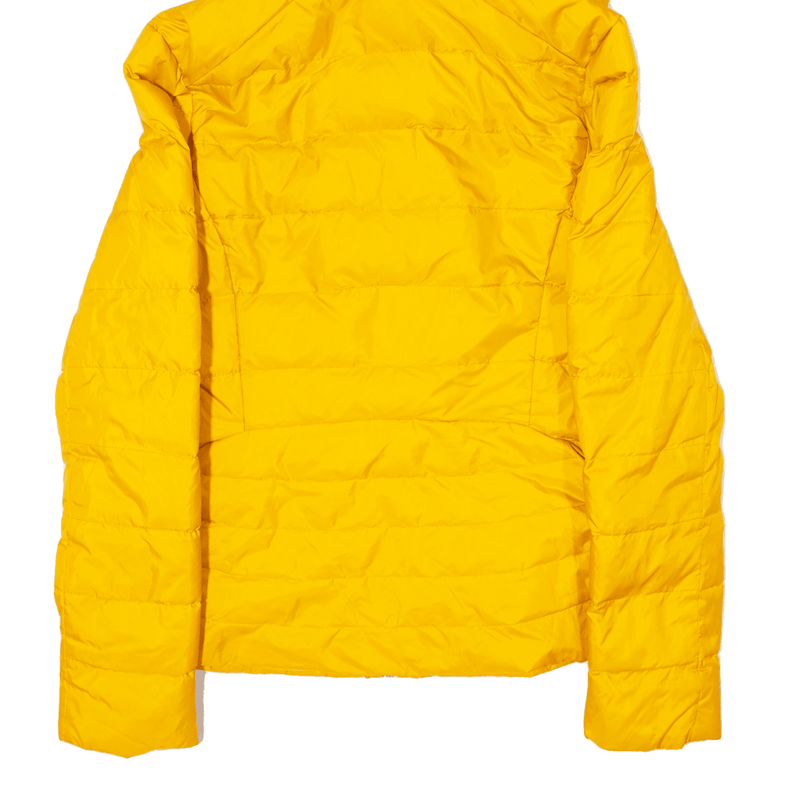 ZARA Basic Puffer Jacket Yellow Womens XS