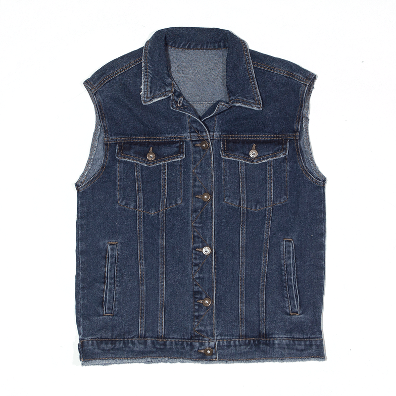 Gilet Blue Denim Womens L