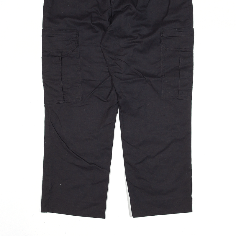DICKIES Cargo Workwear Trousers Black Relaxed Tapered Womens W28 L25