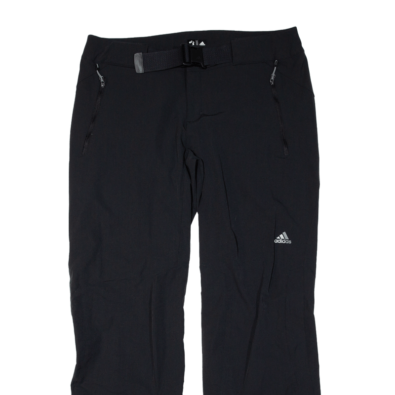 ADIDAS Trousers Black Regular Dark Womens W35 L32