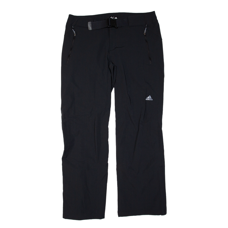 ADIDAS Trousers Black Regular Dark Womens W35 L32