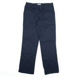 DICKIES Workwear Trousers Blue Regular Straight Womens W32 L31