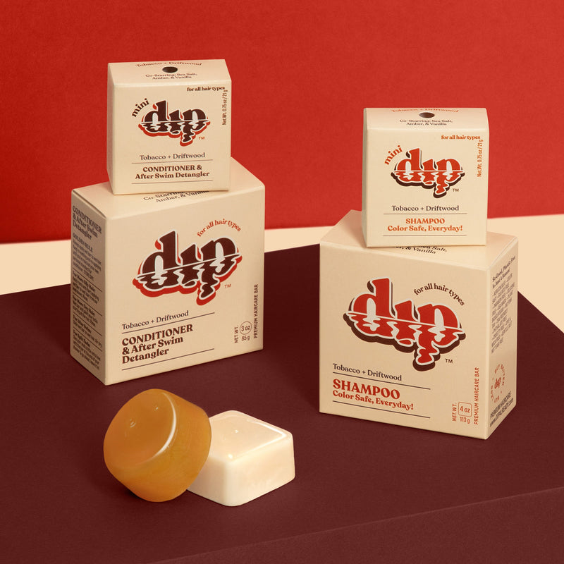 Mini Dip Color Safe Shampoo Bar for Every Day - Tobacco & Driftwood
