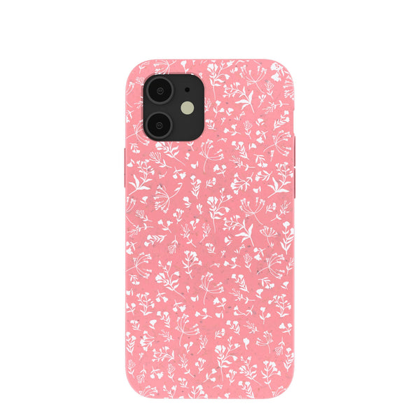 Bubblegum Pink Dreamy Meadow iPhone 12/ iPhone 12 Pro Case