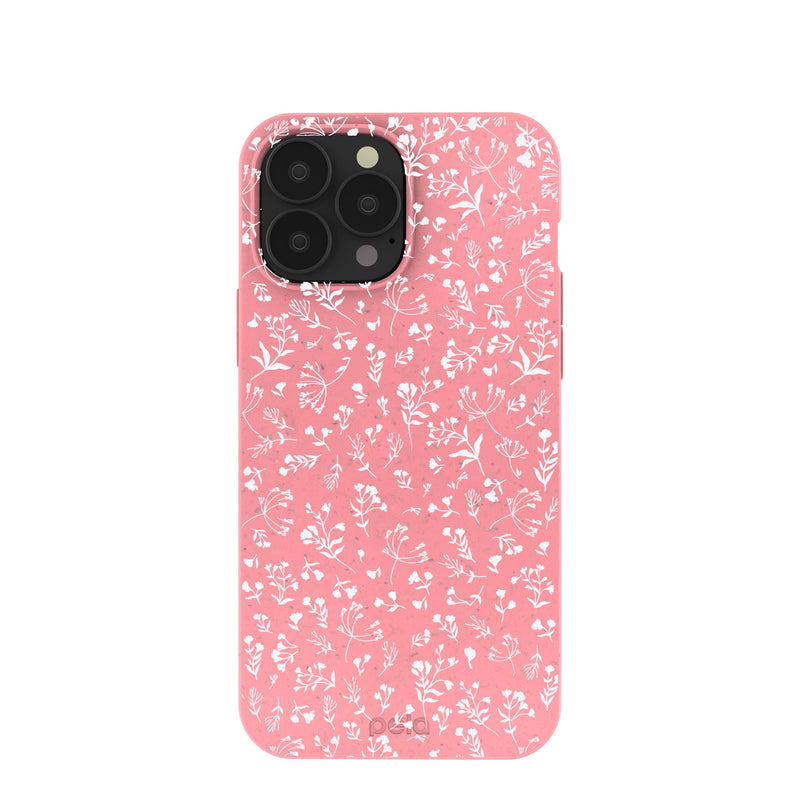 Bubblegum Pink Dreamy Meadow iPhone 13 Pro Max Case
