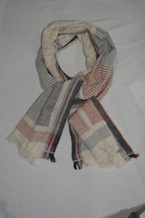 Hand woven cotton scarves