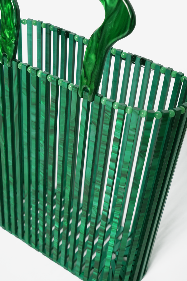 Tulum Acrylic Tote Bag - Green