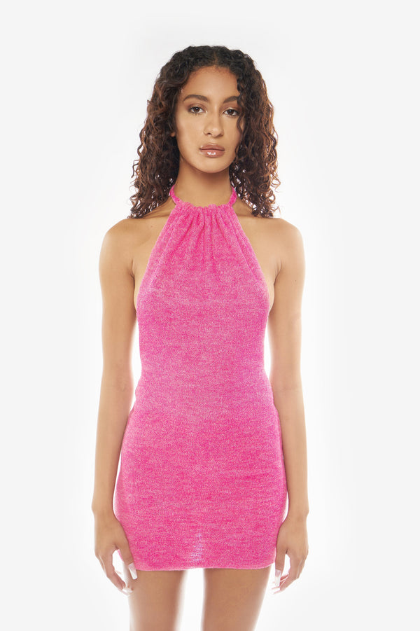 Tulum Backless Mini Dress (Limited Edition) - Pink