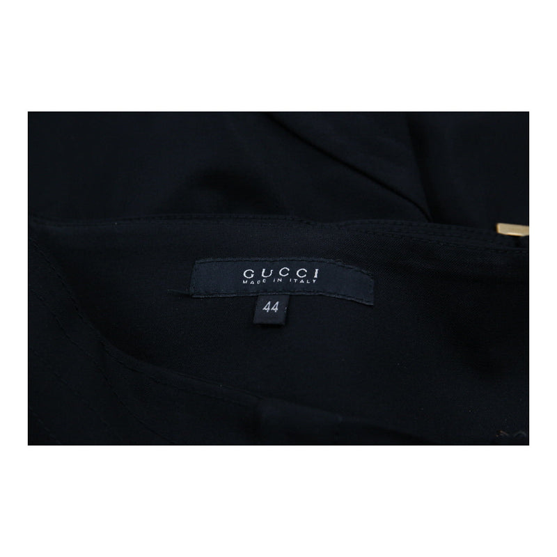 Gucci Baggy Trousers - 34W UK 12 Black Wool Blend