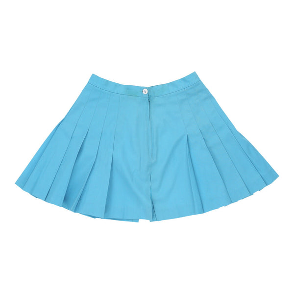 Australian Tennis Skirt - Small Blue Polyester Blend - Thrifted.com