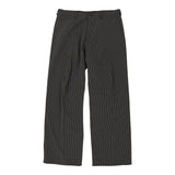 Emporio Armani Pinstripe Trousers - 36W 34L Black Cotton