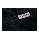 Emporio Armani Pinstripe Trousers - 36W 34L Black Cotton