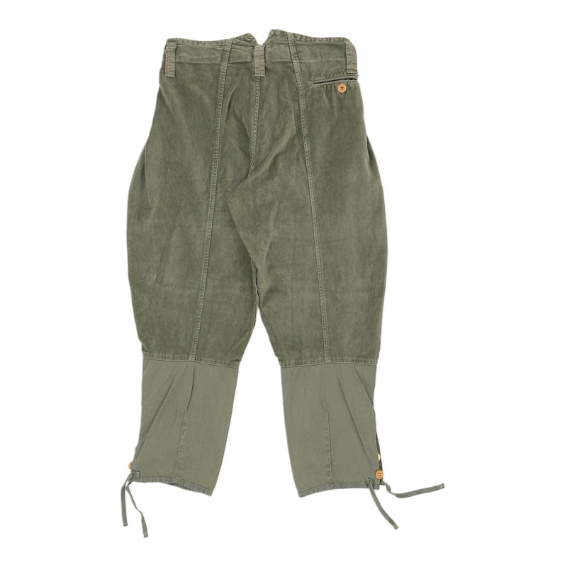 Marithe & Francois Girbaud Cropped Trousers - 28W UK 8 Green Cotton
