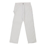 Dickies Carpenter Trousers - 33W 32L White Cotton