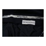 Emporio Armani Trousers - 32W 32L Black Polyester