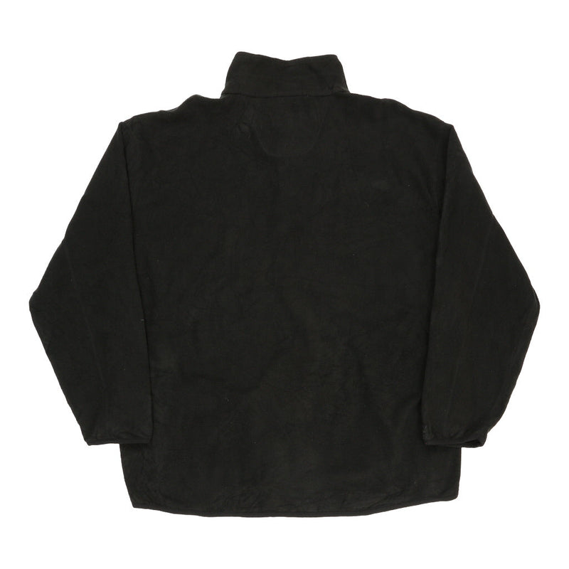 Vintage Nautica Fleece - 2XL Black Polyester - Thrifted.com
