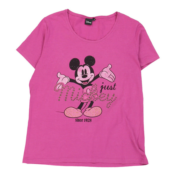 Vintagepink Just Mickey Disney T-Shirt - womens x-large