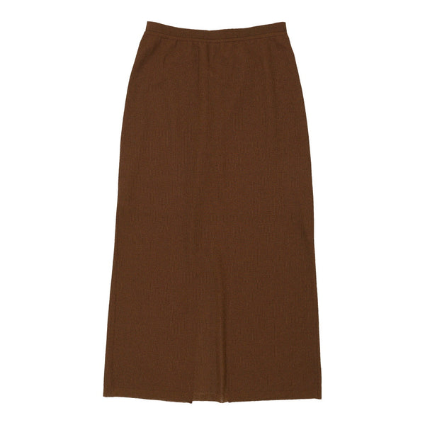 Unbranded Maxi Skirt - 28W UK 8 Brown Polyester