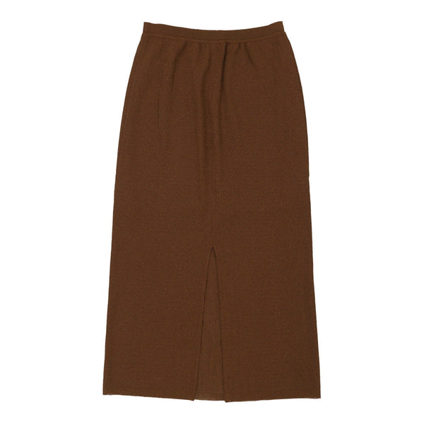 Unbranded Maxi Skirt - 28W UK 8 Brown Polyester