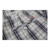 Napapijri Checked Shorts - 34W 11L Grey Cotton