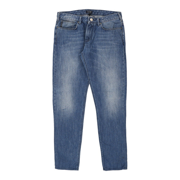 Armani Jeans Skinny Jeans - 33W 31L Blue Cotton