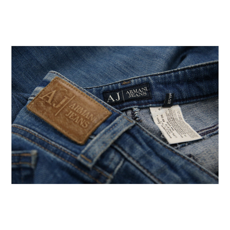 Armani Jeans Jeans - 30W UK 10 Blue Cotton Blend