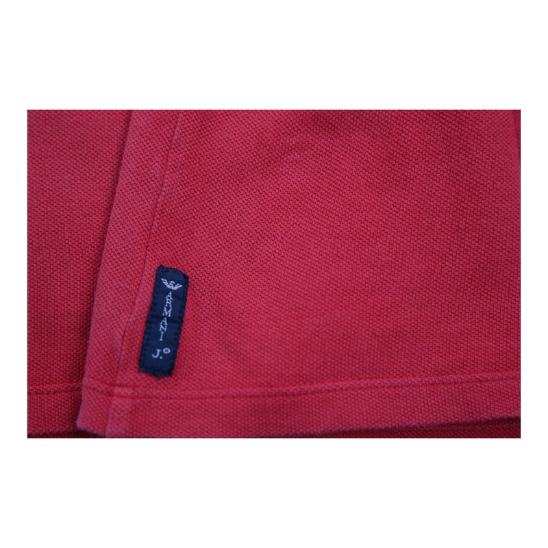 Muscle Fit Emporio Armani Polo Shirt - XL Red Cotton