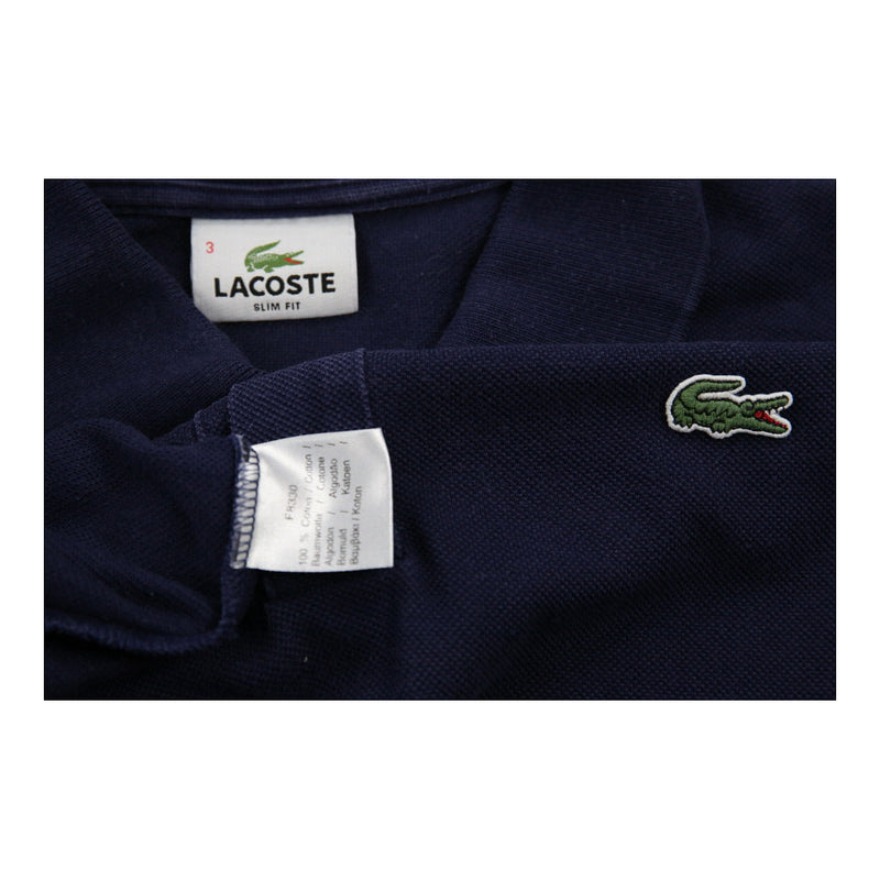Lacoste Slim Polo Shirt - Small Navy Cotton