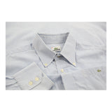 Lacoste Striped Shirt - Large White Cotton