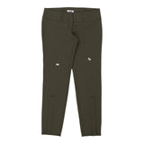 Moschino Jeans Trousers - 36W UK 12 Green Cotton
