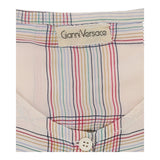 Gianni Versace Checked Blouse - Medium Beige Silk