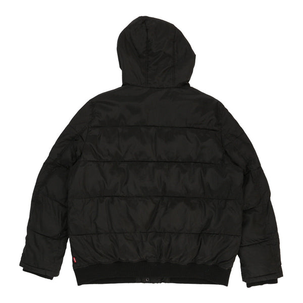 Levis Puffer - Large Black Polyester - Thrifted.com
