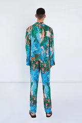 Double Breasted Shawl Jacket in Paint Stroke Pre Order