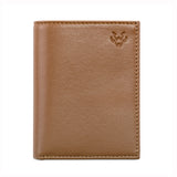 Card Wallet with Notes Pocket in Tan