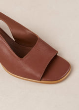 Lille Dark Tan Leather Sandals