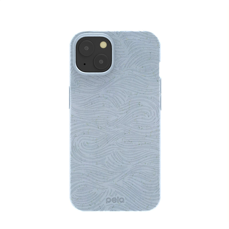 Powder Blue Ebb and Flow iPhone 13 Case
