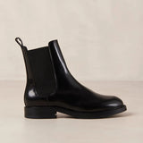 Lanz Black Leather Ankle Boots