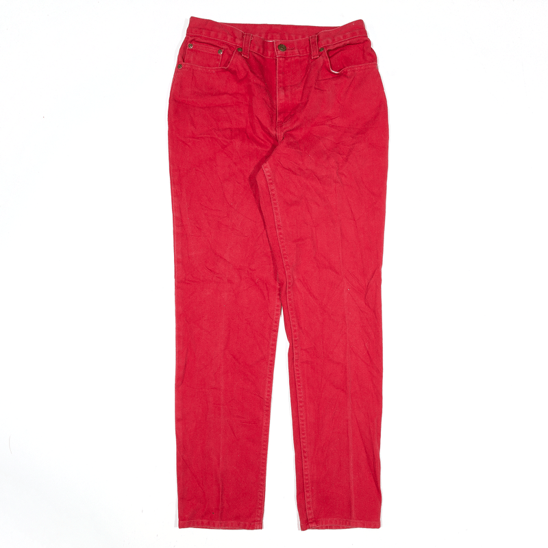 Vintage JEANOLOGY Jeans Red Denim Regular Mom Womens W28 L31