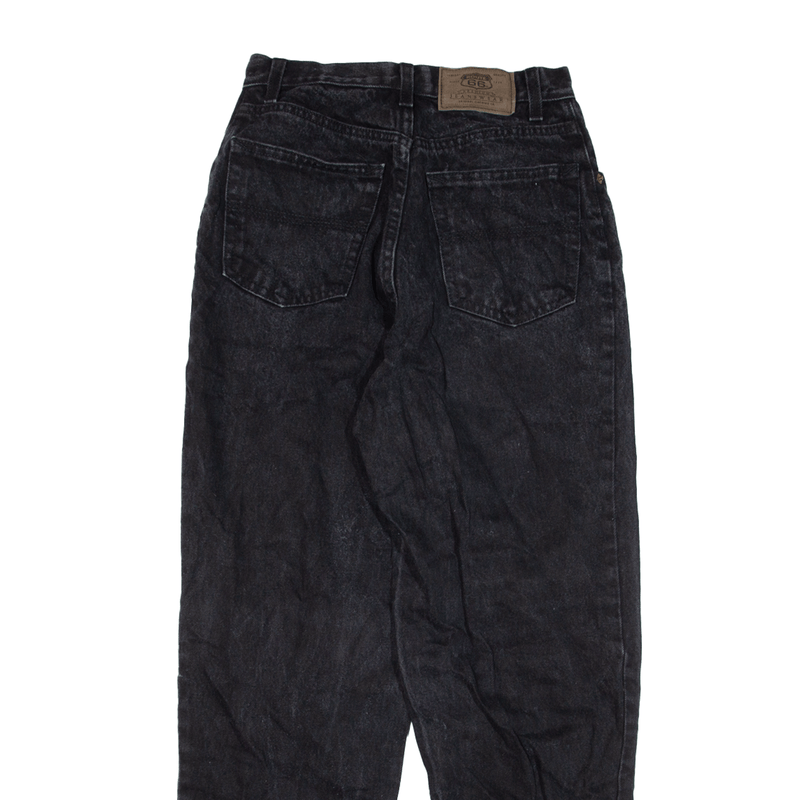 Vintage ROUTE 66 Jeans Black Denim Relaxed Tapered Womens W24 L28