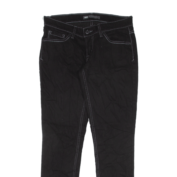 LEVI'S 524 Too Superlow Jeans Black Denim Slim Skinny Womens W29 L29
