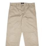 DOCKERS Khaki Trousers Beige Regular Straight Mens W36 L32