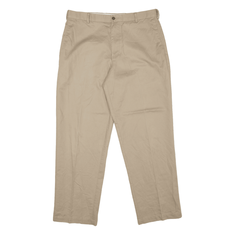 DOCKERS Khaki Trousers Beige Relaxed Straight Mens W38 L32
