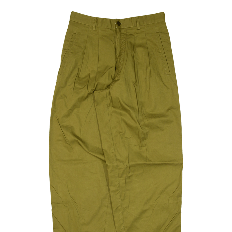 Trousers Green Relaxed Tapered Womens W27 L34