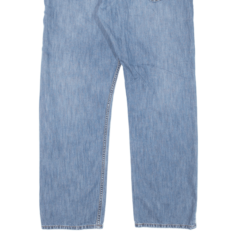 LEVI'S 505 Jeans Mens Blue Regular Straight Denim Stone Wash W36 L32