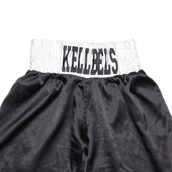 SUZI WONG Boxing Kellbels Black Regular Sports Shorts Mens XS W24