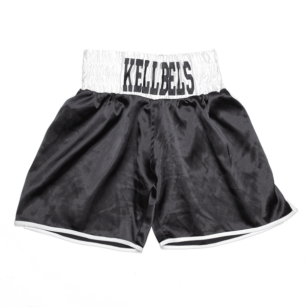 SUZI WONG Boxing Kellbels Black Regular Sports Shorts Mens XS W24