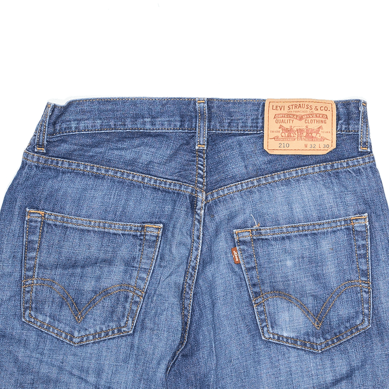 LEVI'S 210 Denim Blue Regular Cut-Off Shorts Womens M W32