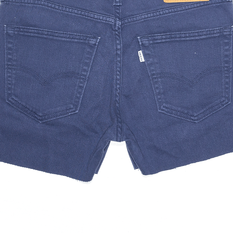 LEVI'S 511 Denim Blue Regular Cut-Off Shorts Womens M W32